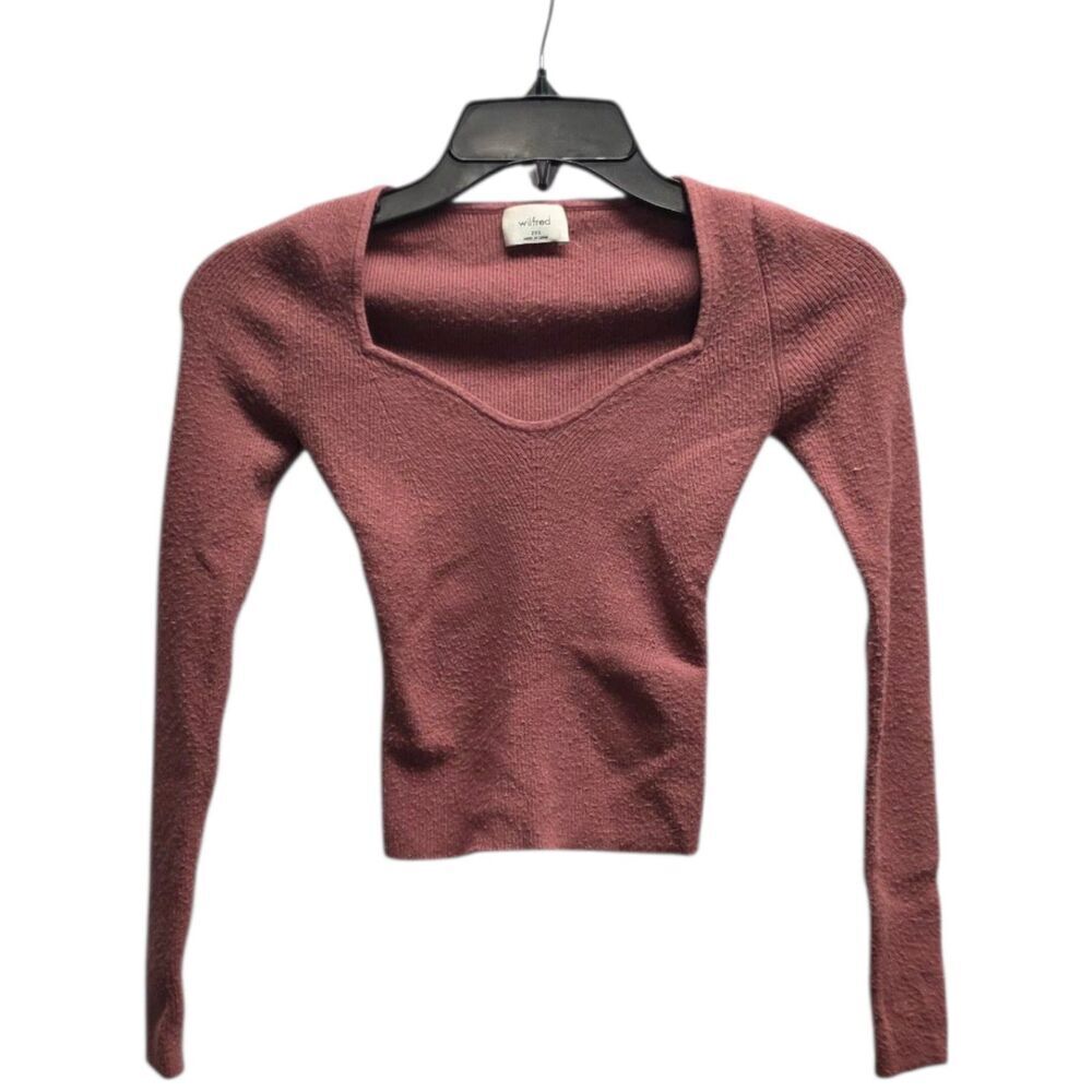 Wilfred Aritzia Burgundy Tuscany Sweater XXS